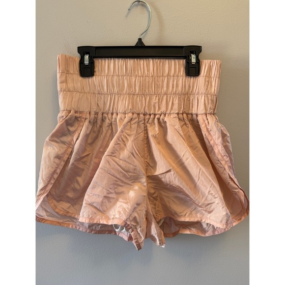 Free People Movement Pants - Free People Movement Shorts Peach Smocked Waist Athletic Running Casual Women M